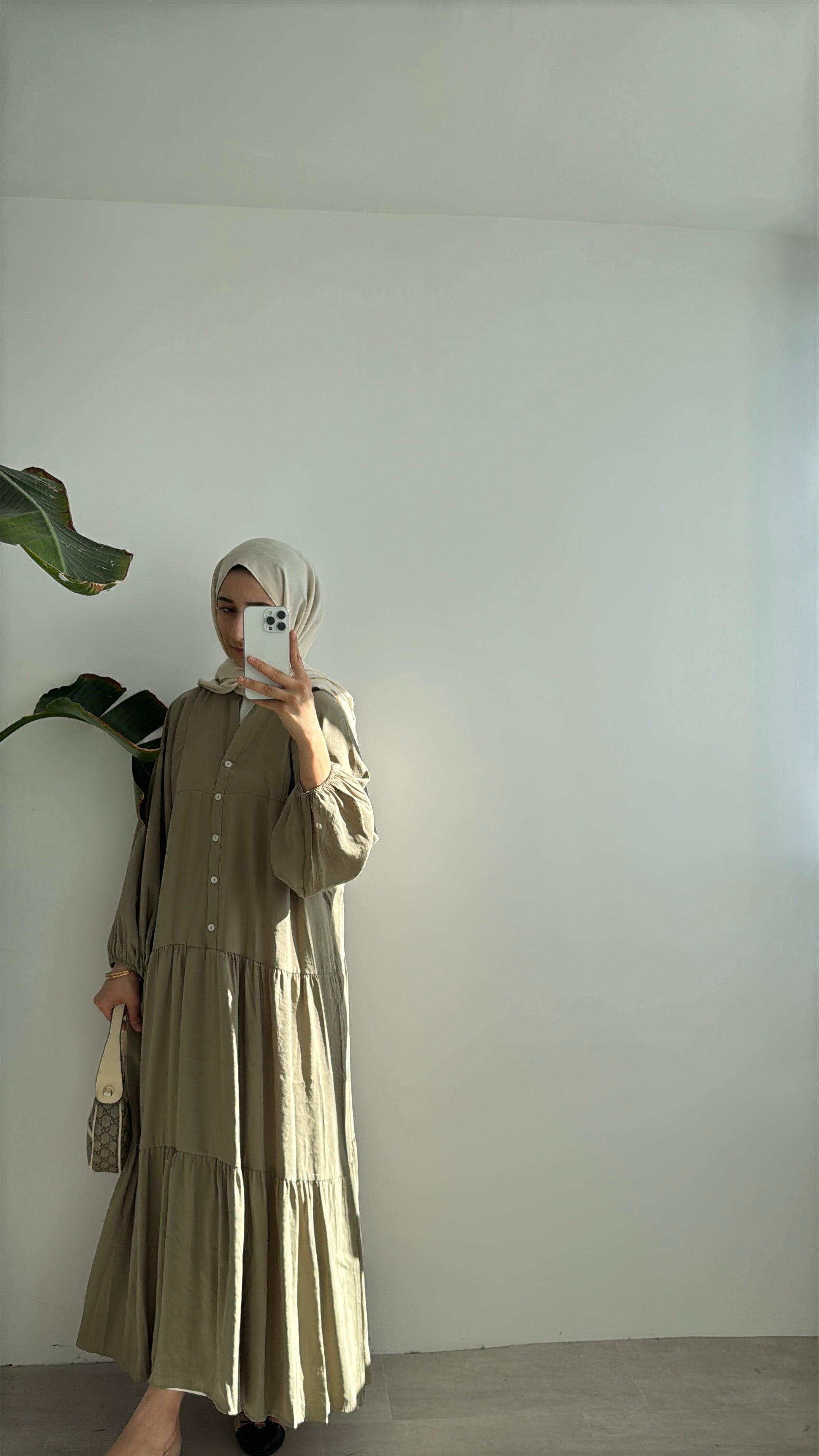 CUPRA KAT KAT ELBİSE - HAKİ