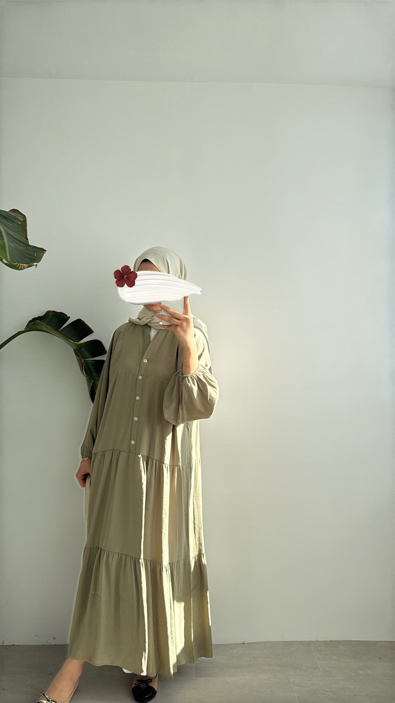 CUPRA KAT KAT ELBİSE - HAKİ