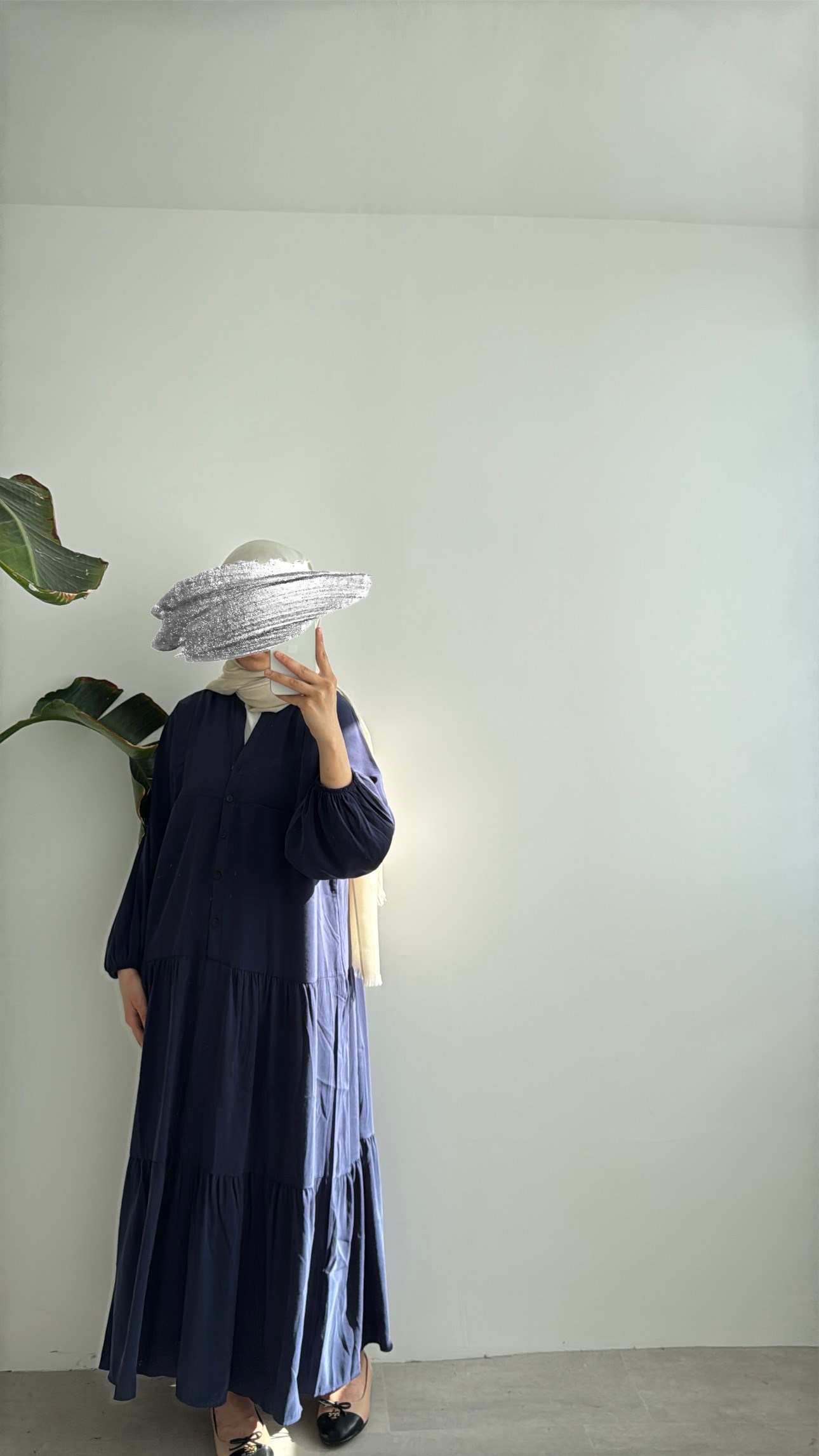 CUPRA KAT KAT ELBİSE - LACİVERT