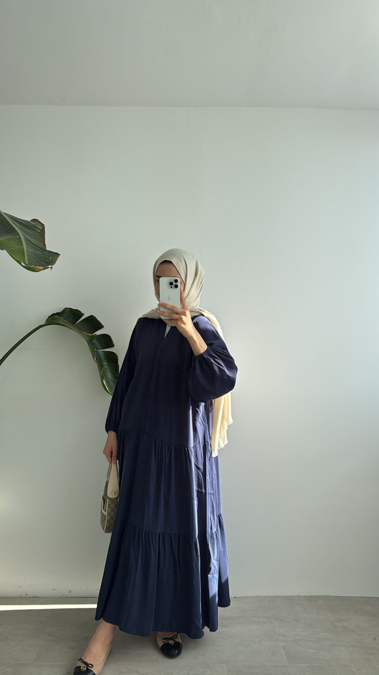 CUPRA KAT KAT ELBİSE - LACİVERT