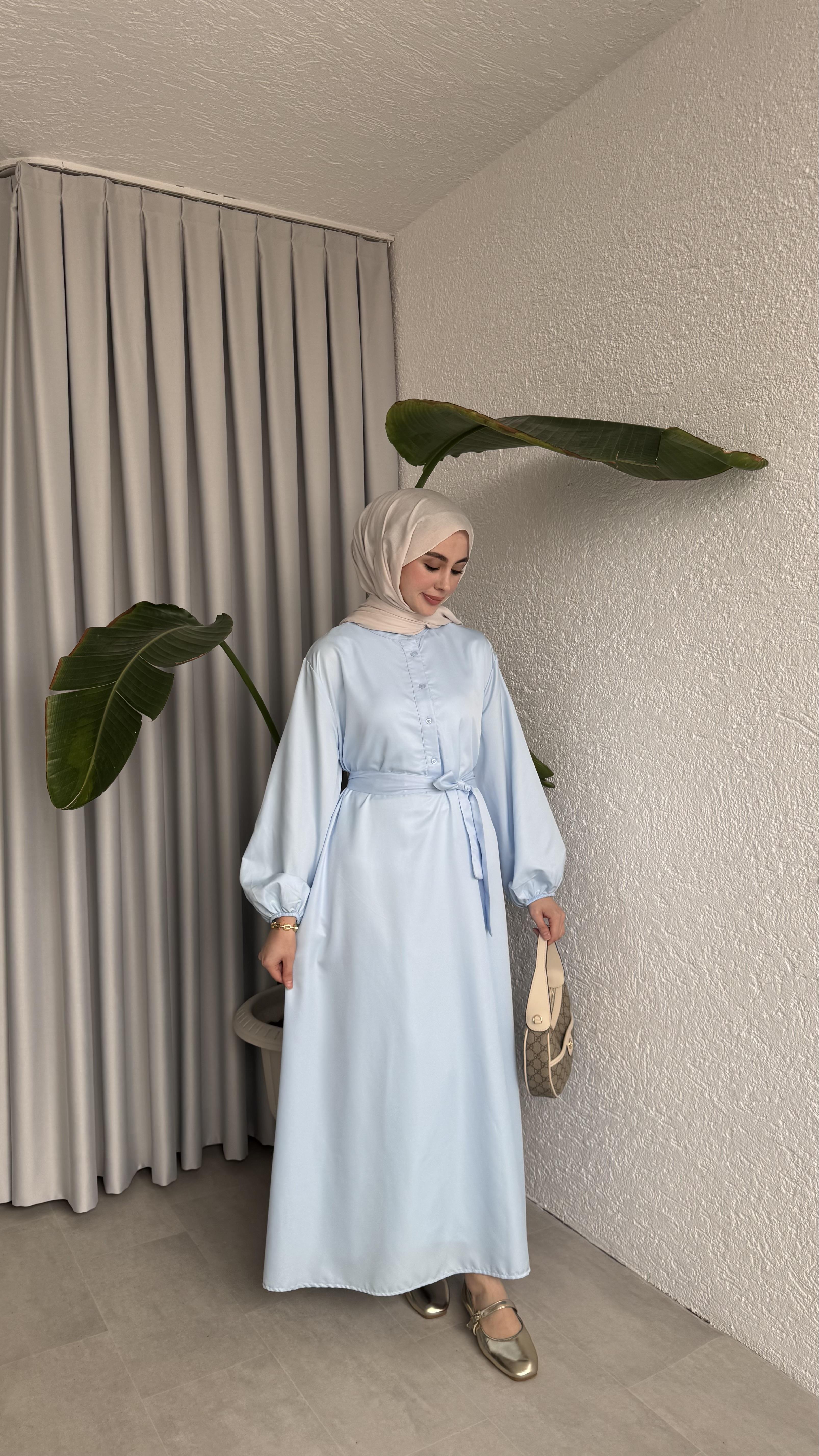 EMNA ELBİSE - BEBE MAVİSİ