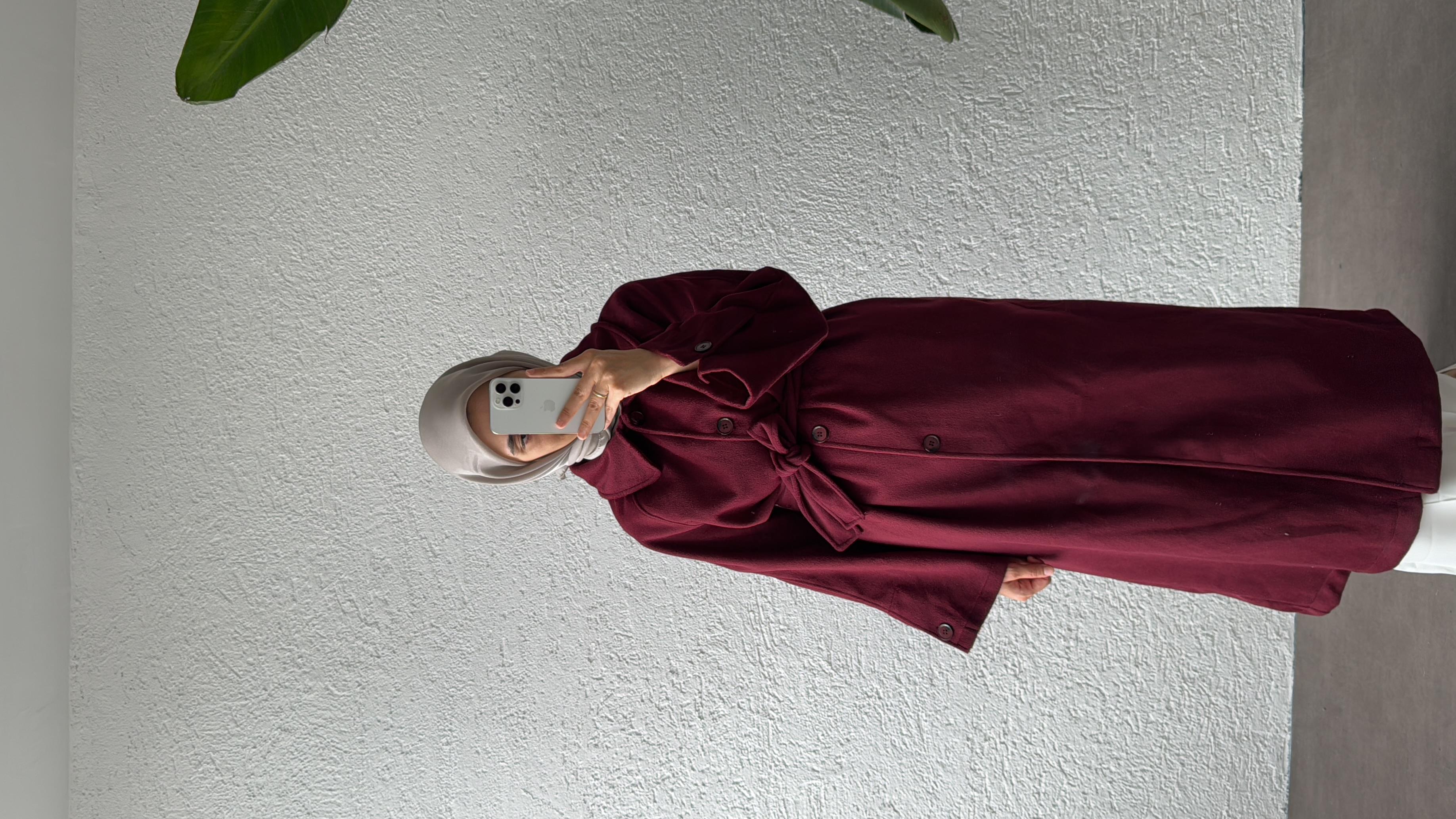 FLEUR KAŞE KABAN - BORDO