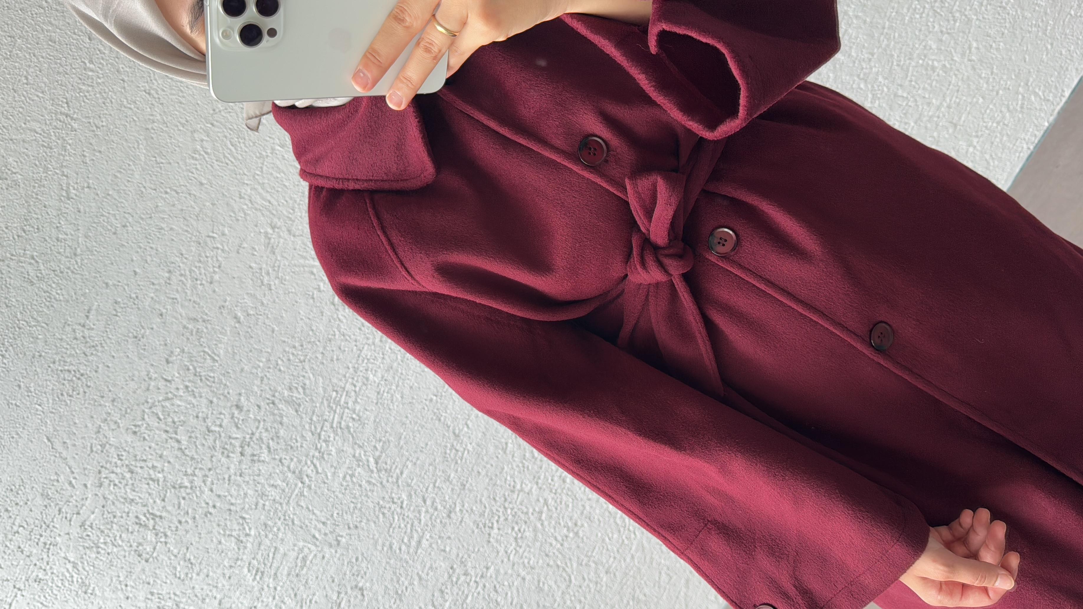 FLEUR KAŞE KABAN - BORDO