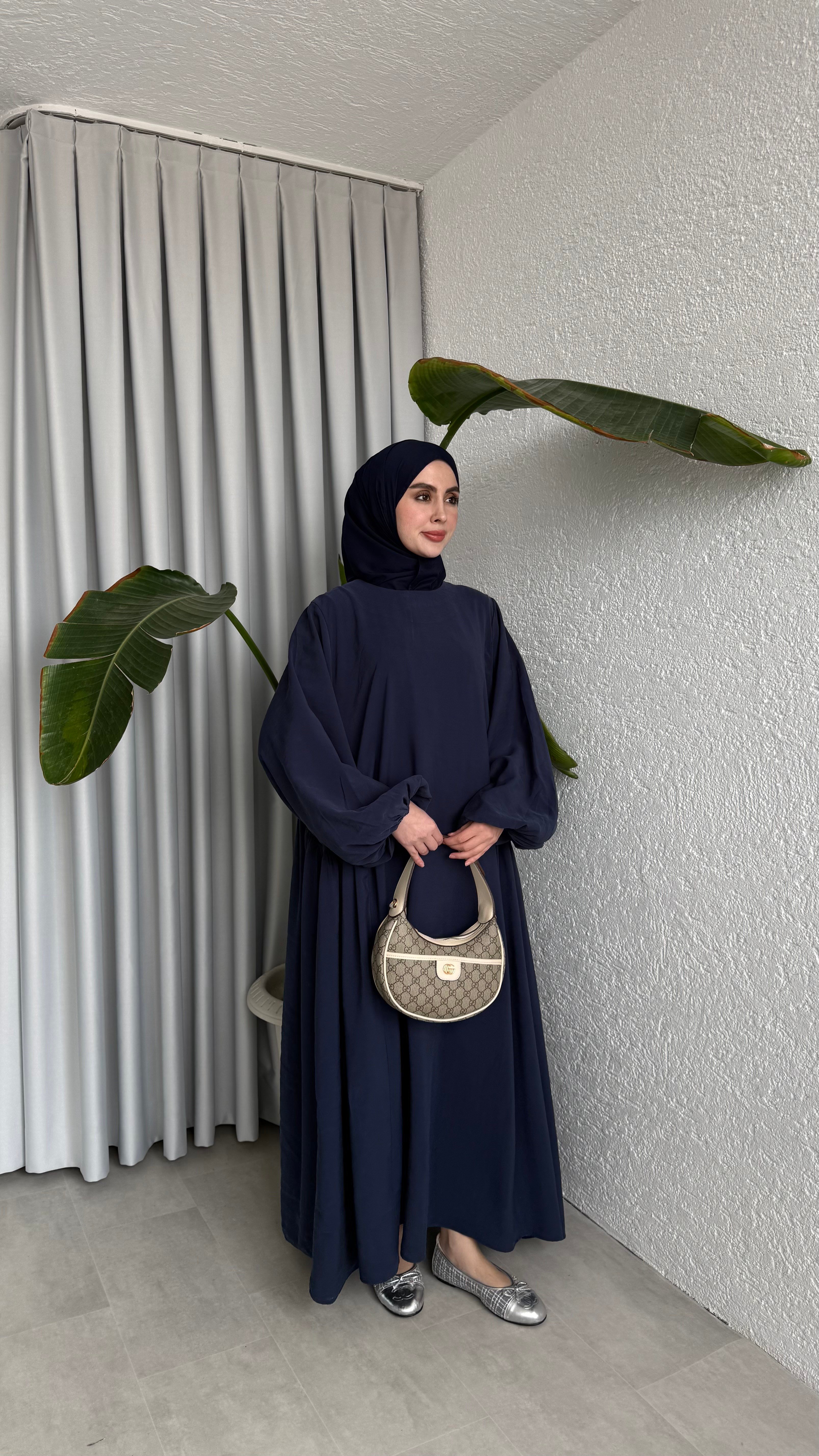 LOTUS CUPRA ELBİSE - LACİVERT 