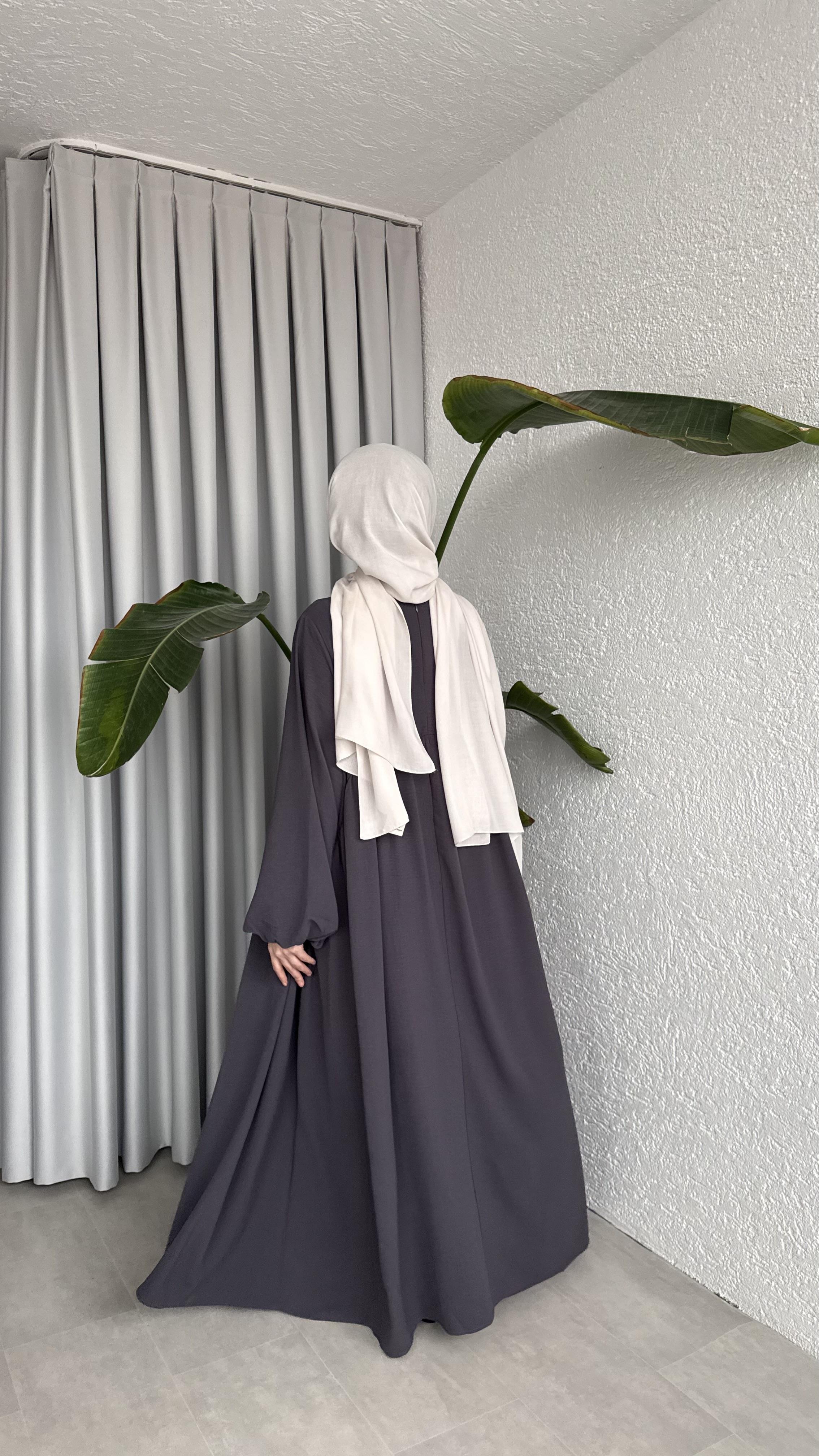 LOTUS ELBİSE FÜME