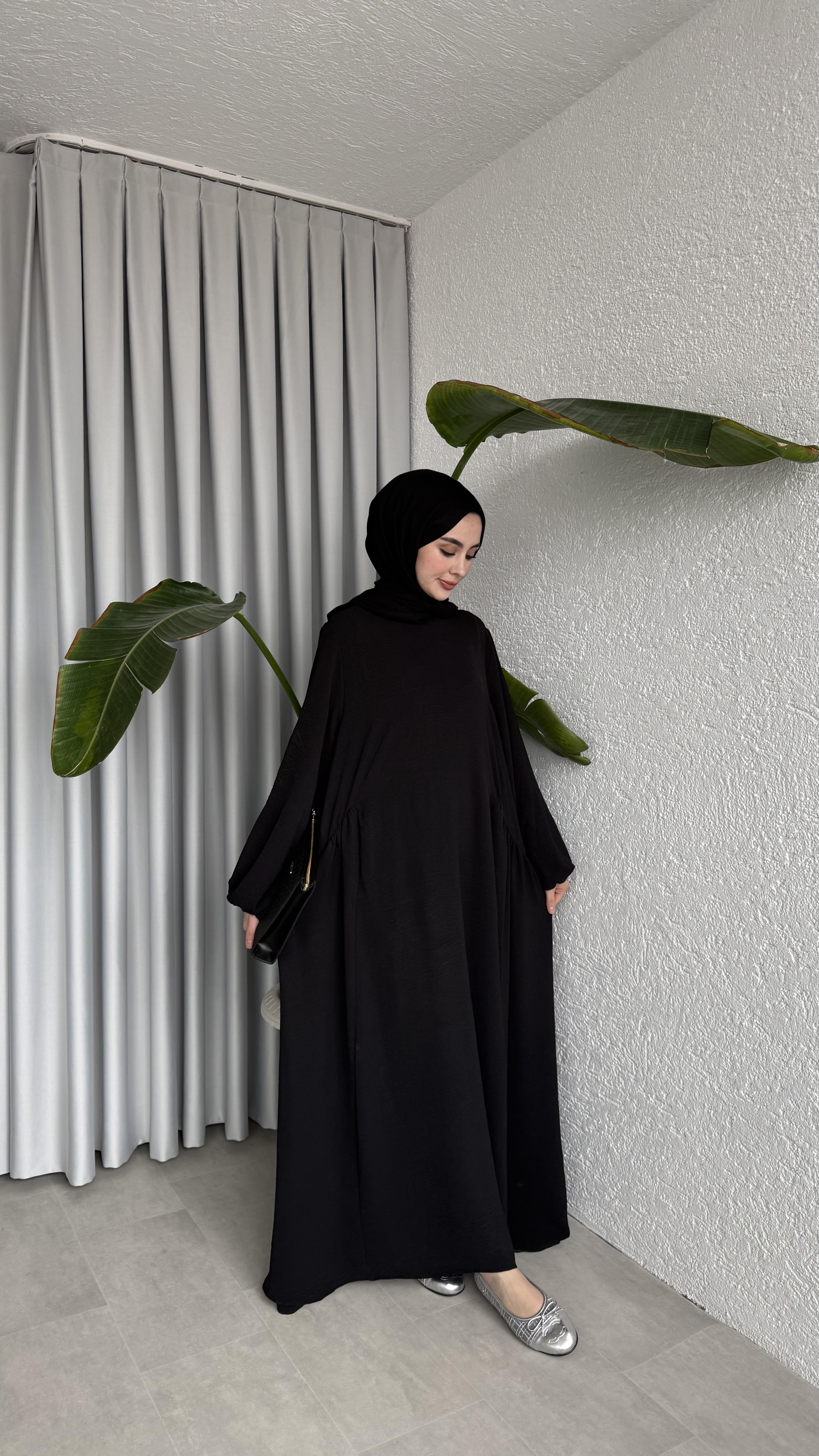 LOTUS ELBİSE SİYAH 