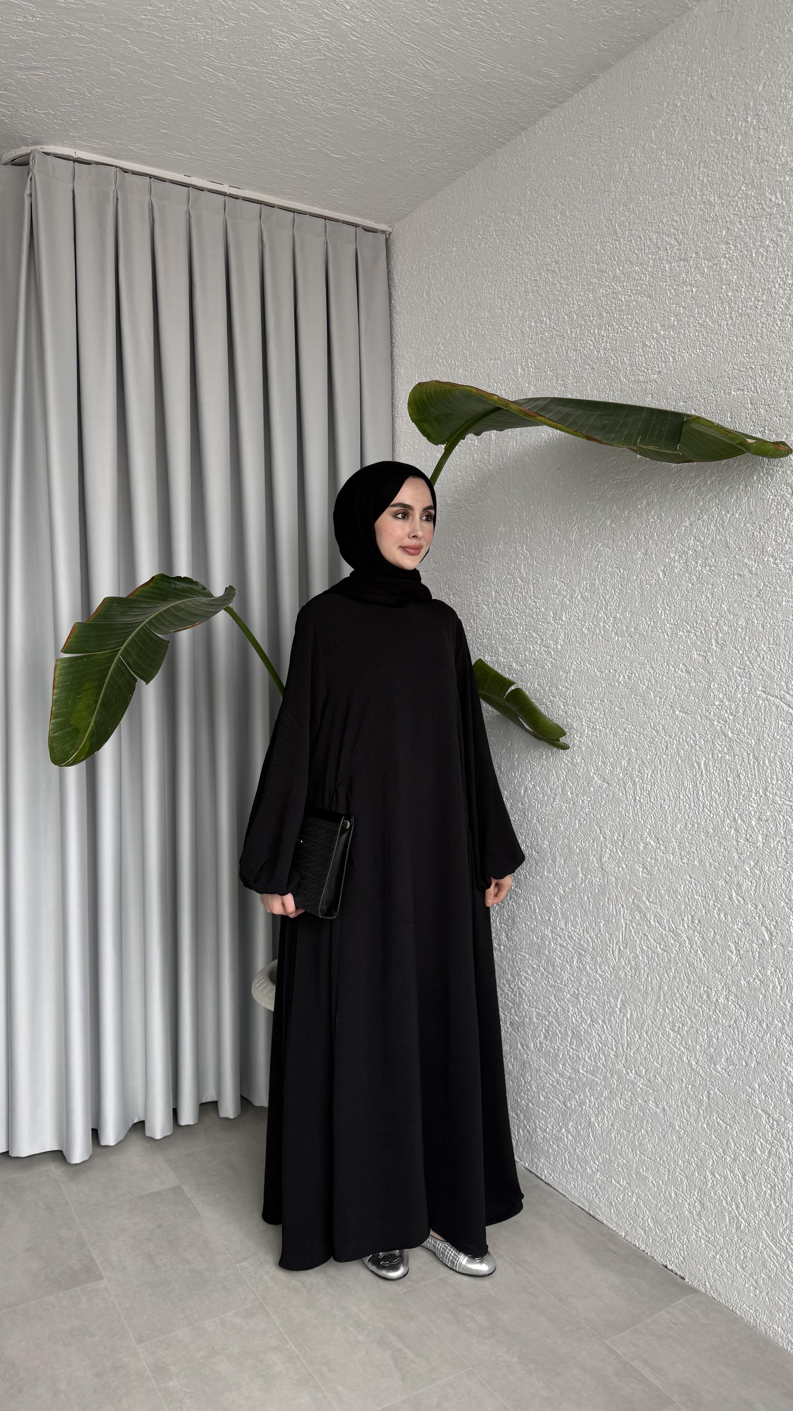 LOTUS ELBİSE SİYAH 