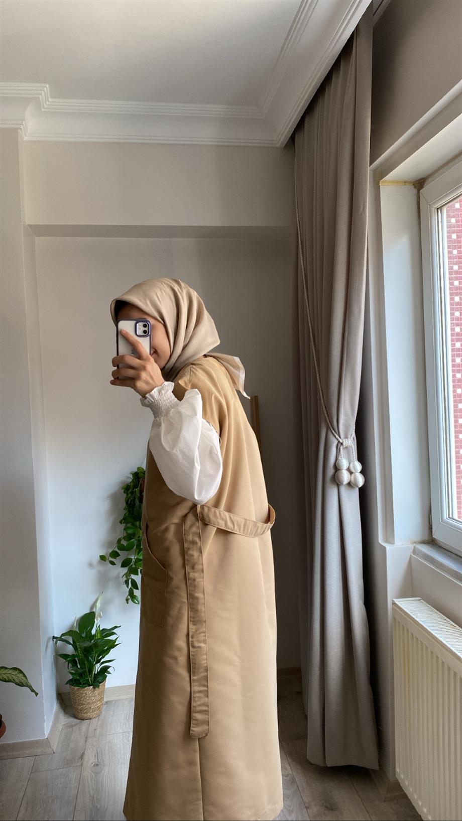 MATHİLDA TRENÇ CAMEL