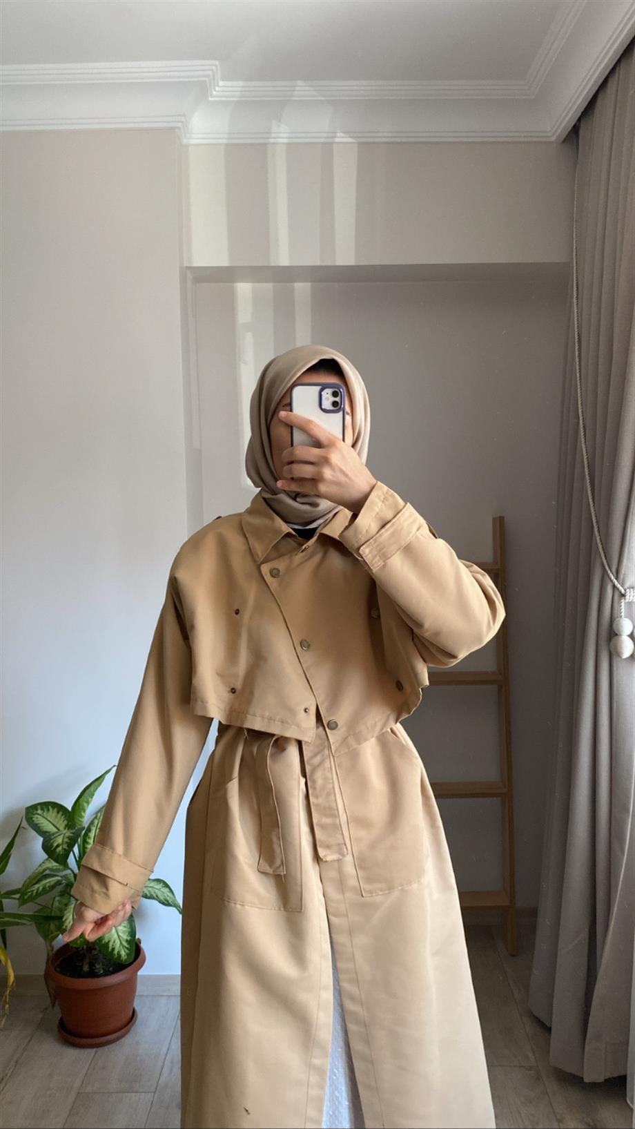 MATHİLDA TRENÇ CAMEL