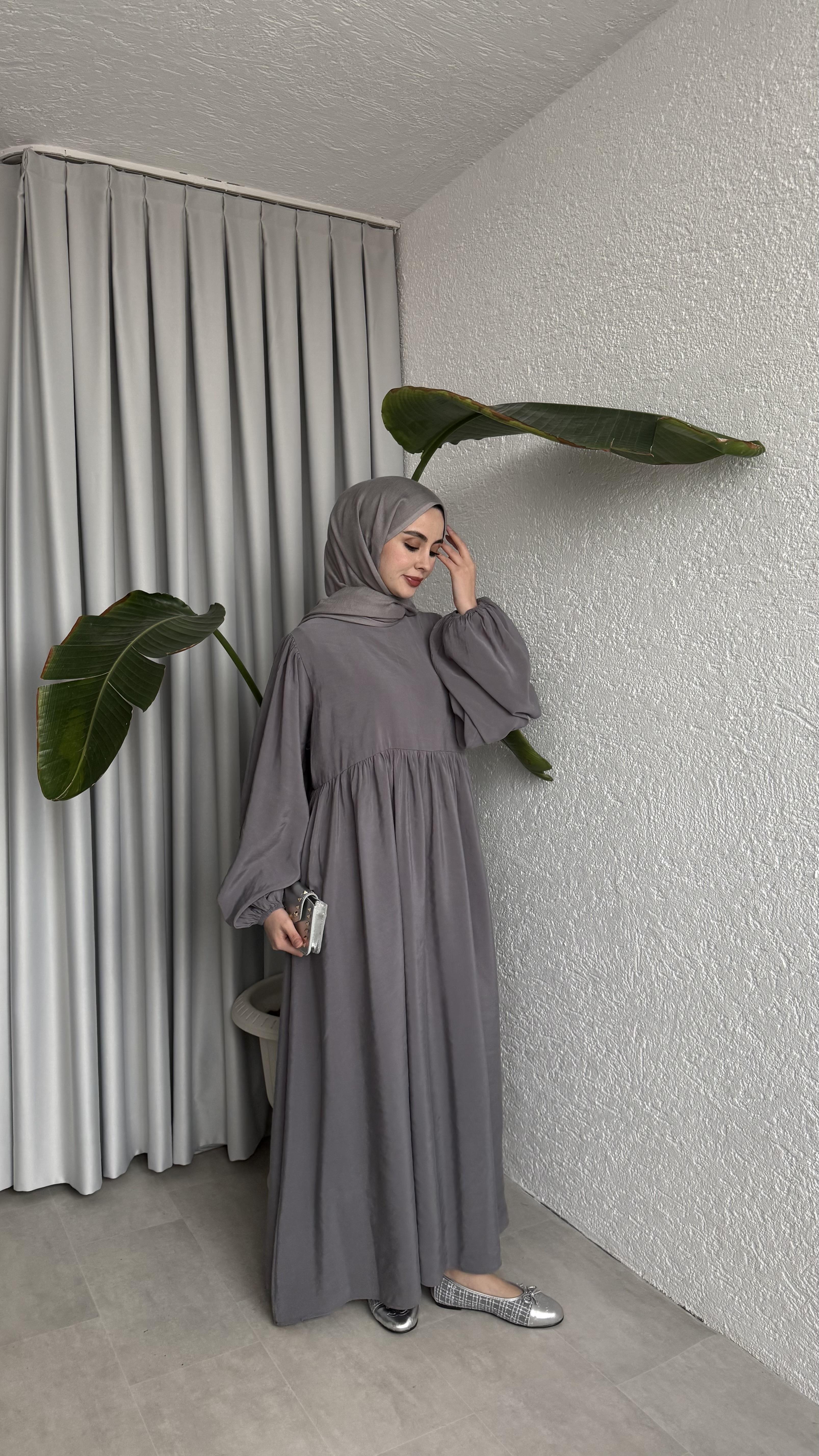 MAVERA CUPRA ELBİSE - ANTRASİT