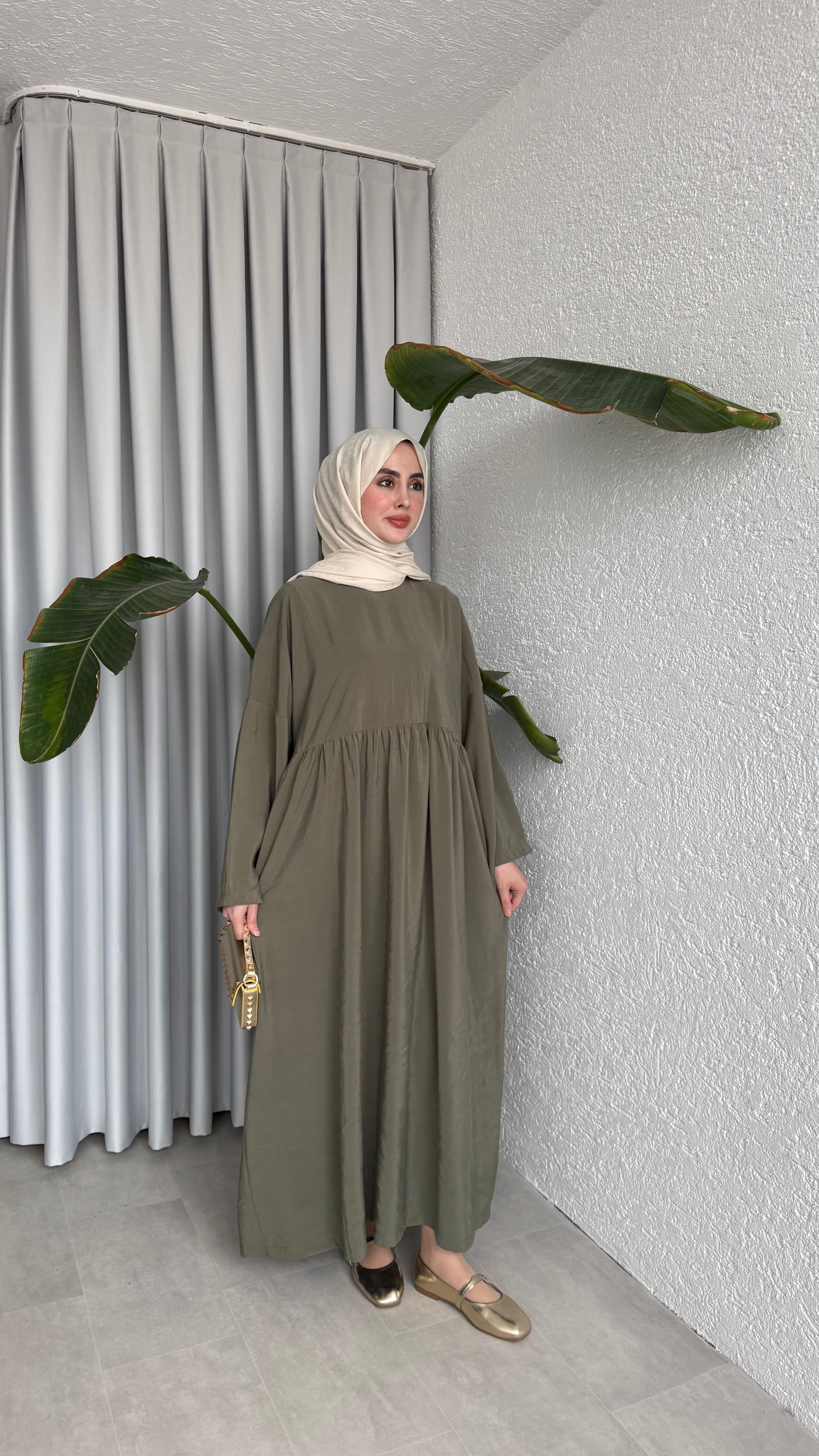 MOON CUPRA ELBİSE - HAKİ