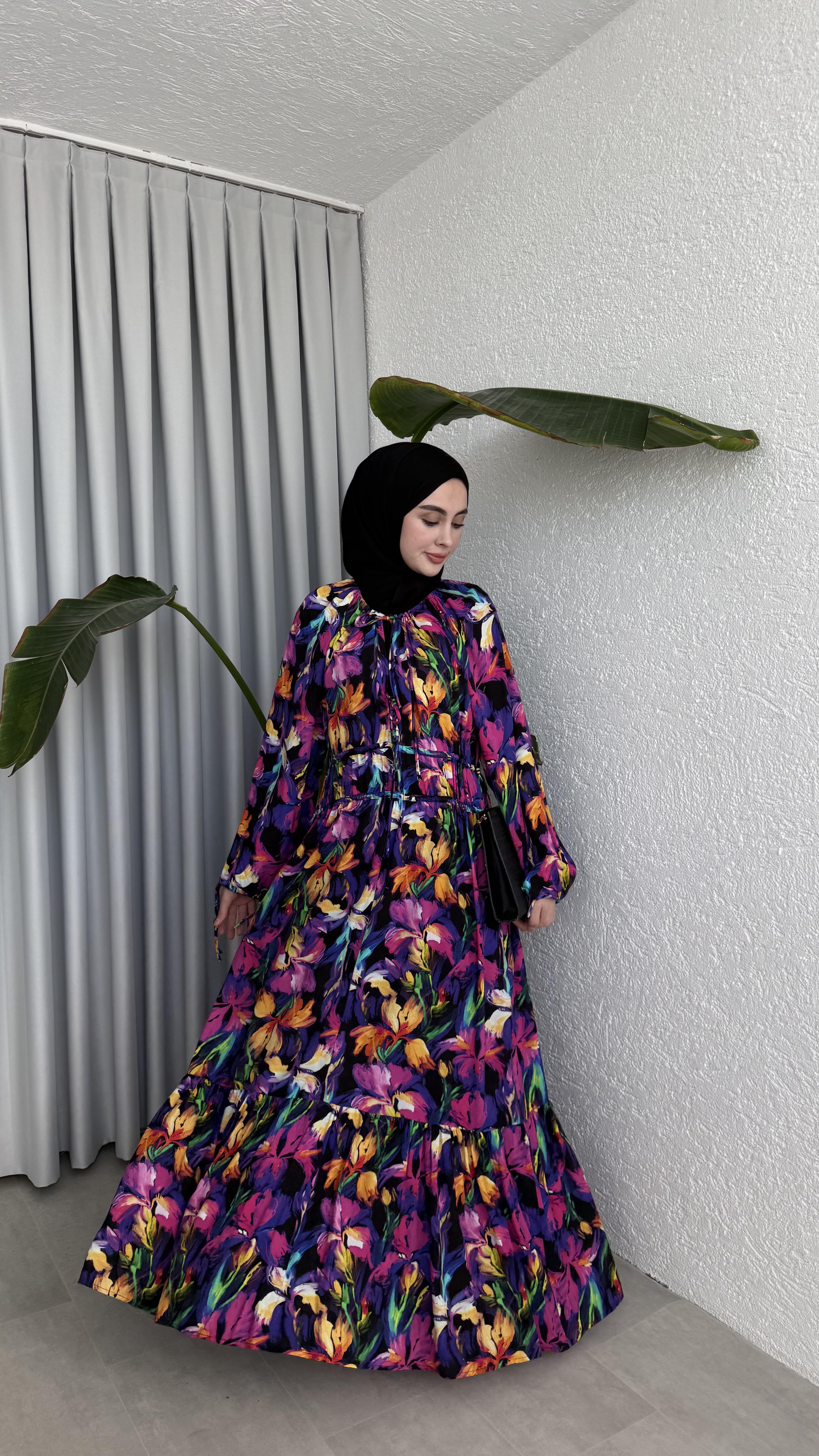 NEON ELBİSE - SİYAH 
