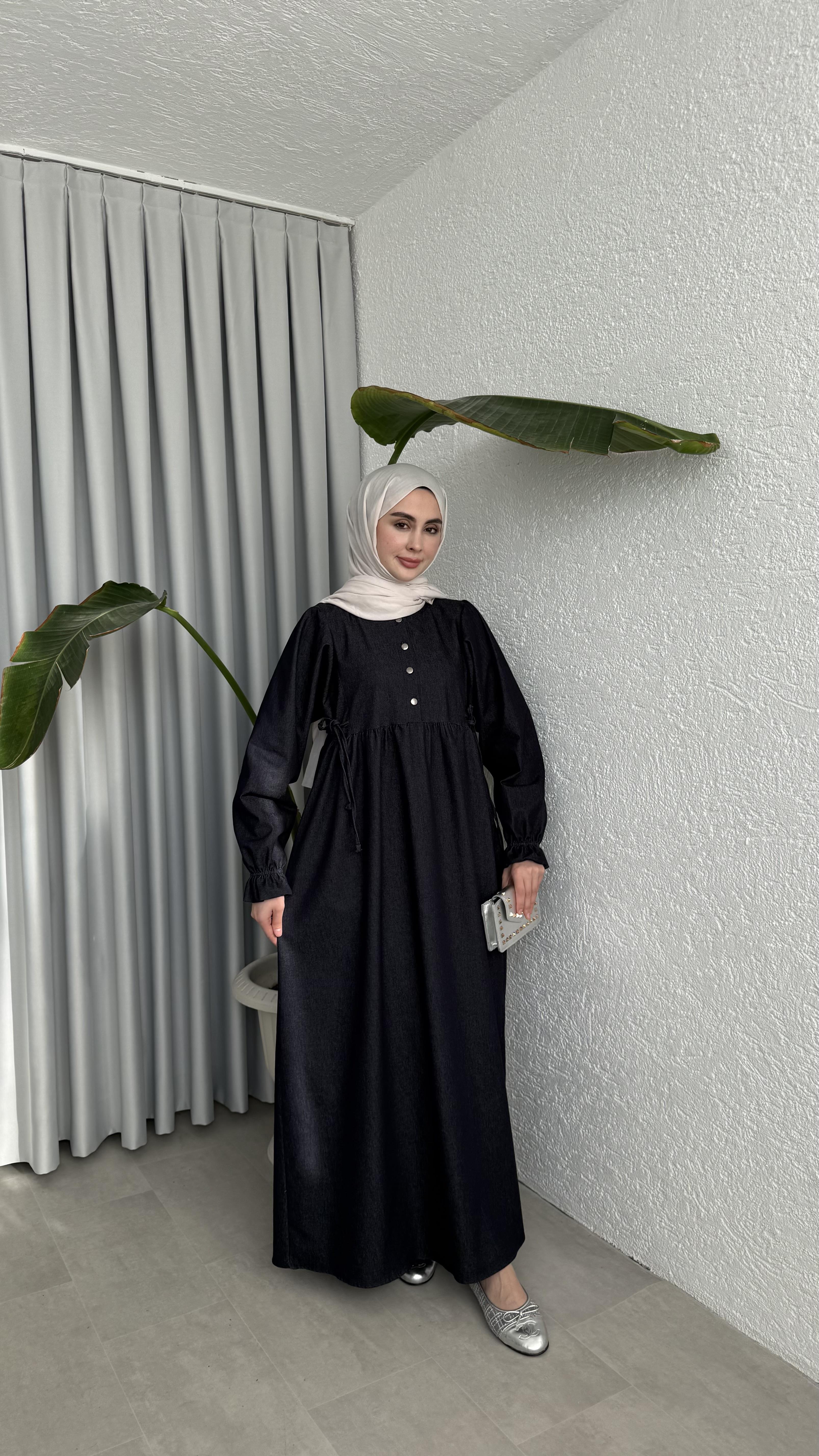 NOBLE ELBİSE - LACİVERT 