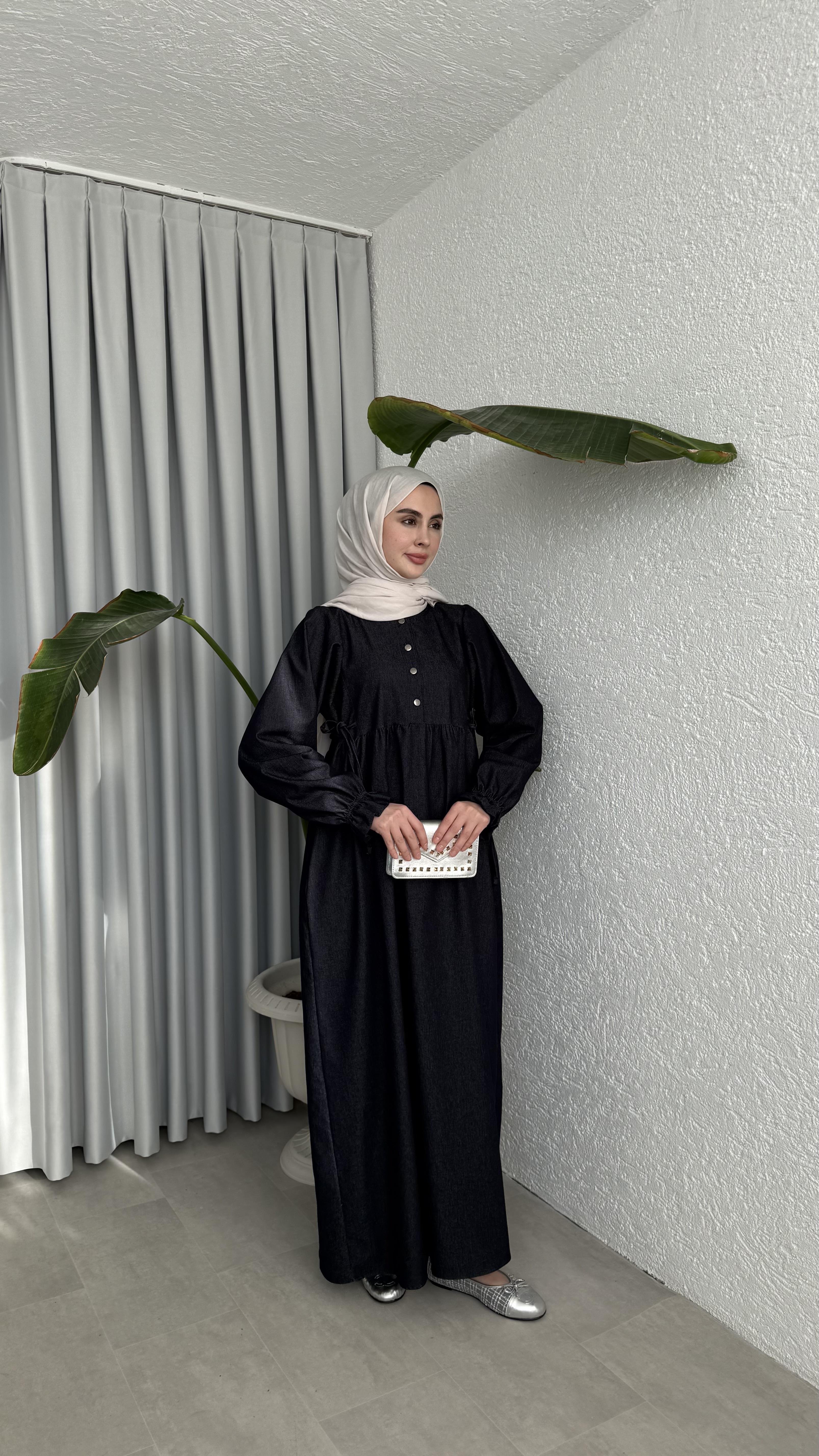 NOBLE ELBİSE - LACİVERT 