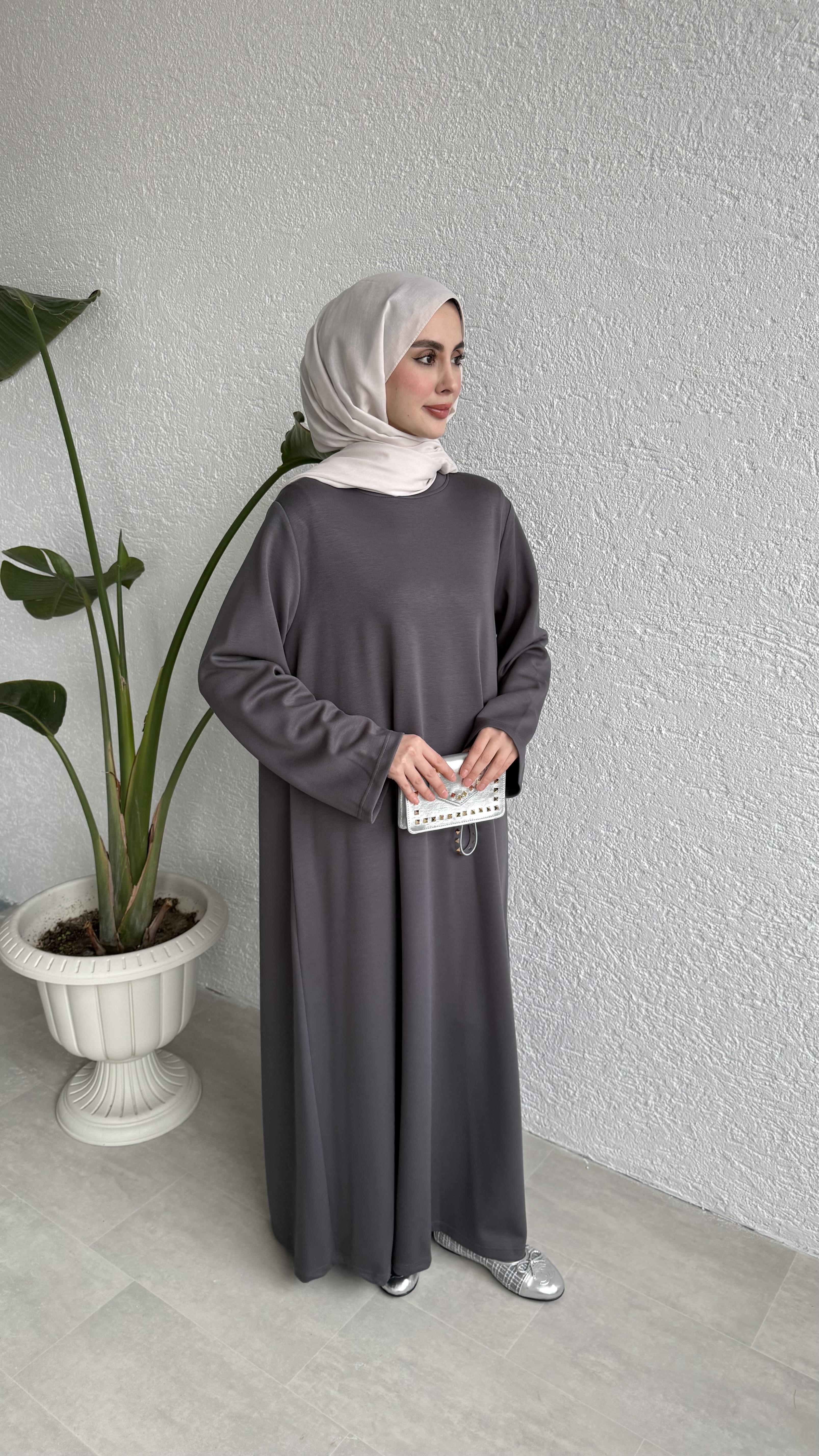 NOUR ABAYA TAKIM - ANTRASİT