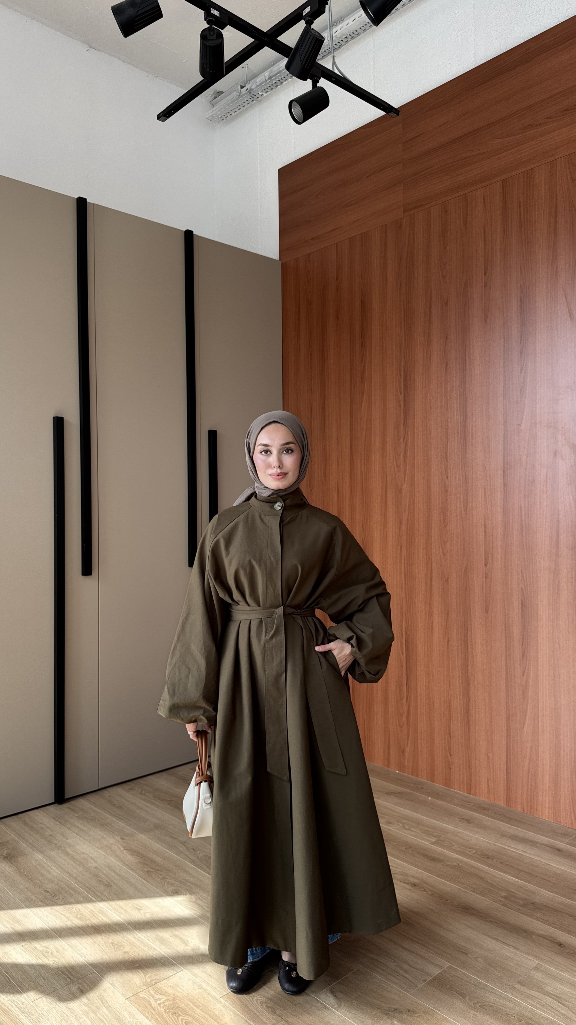 ROBE ASTARLI TRENÇKOT - HAKİ