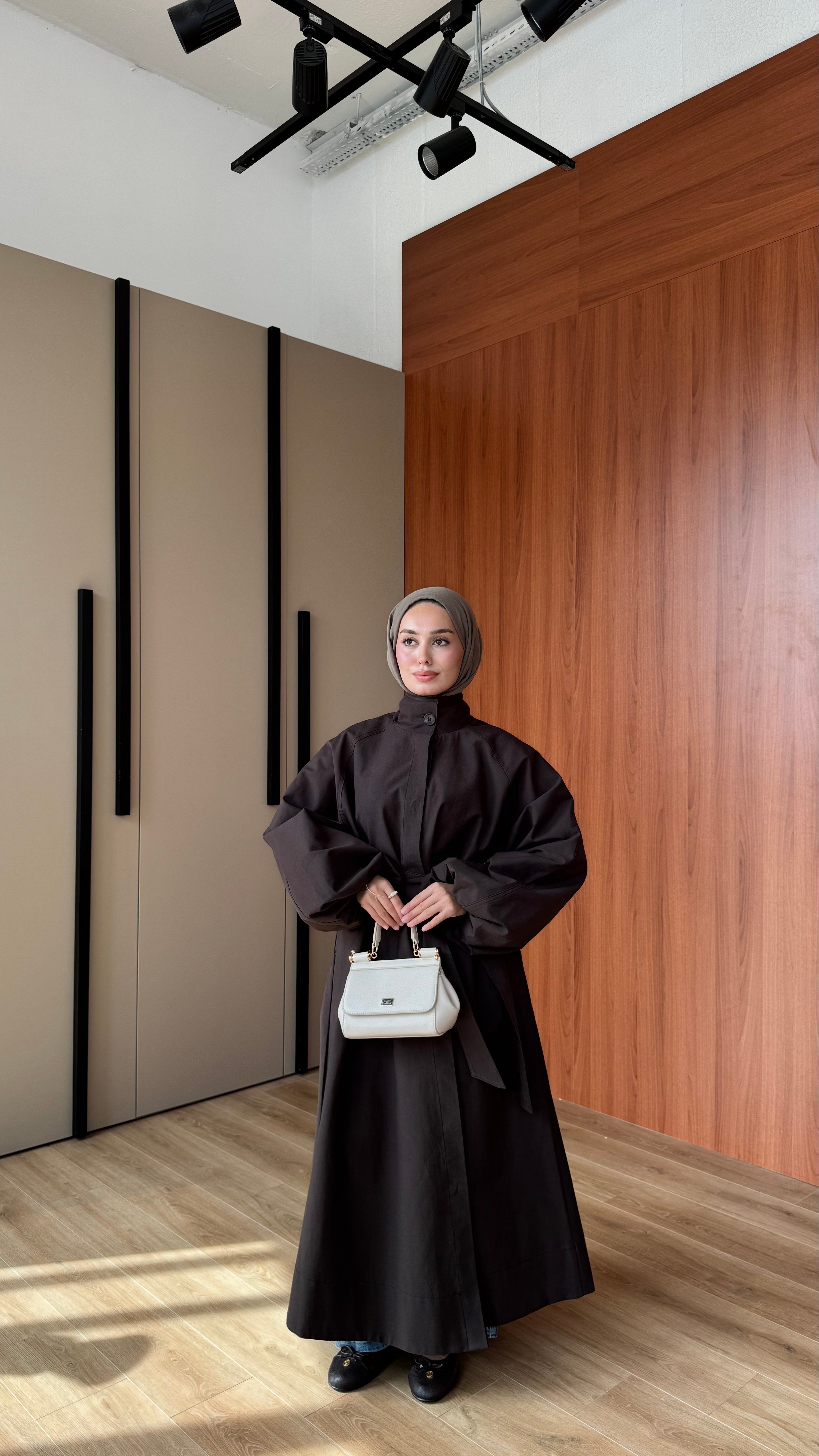 ROBE ASTARLI TRENÇKOT - KAHVE