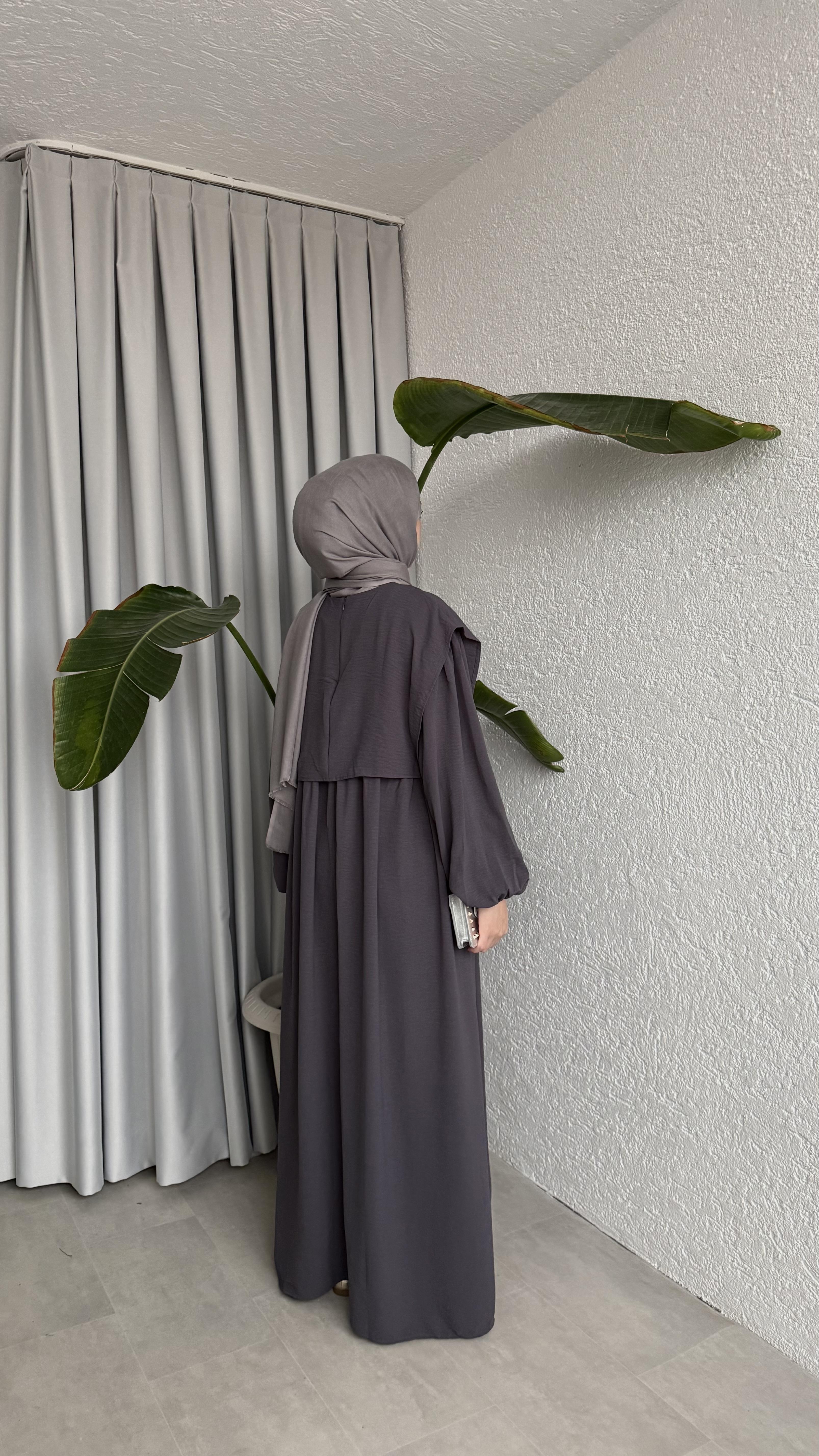 SAYE ELBİSE - FÜME