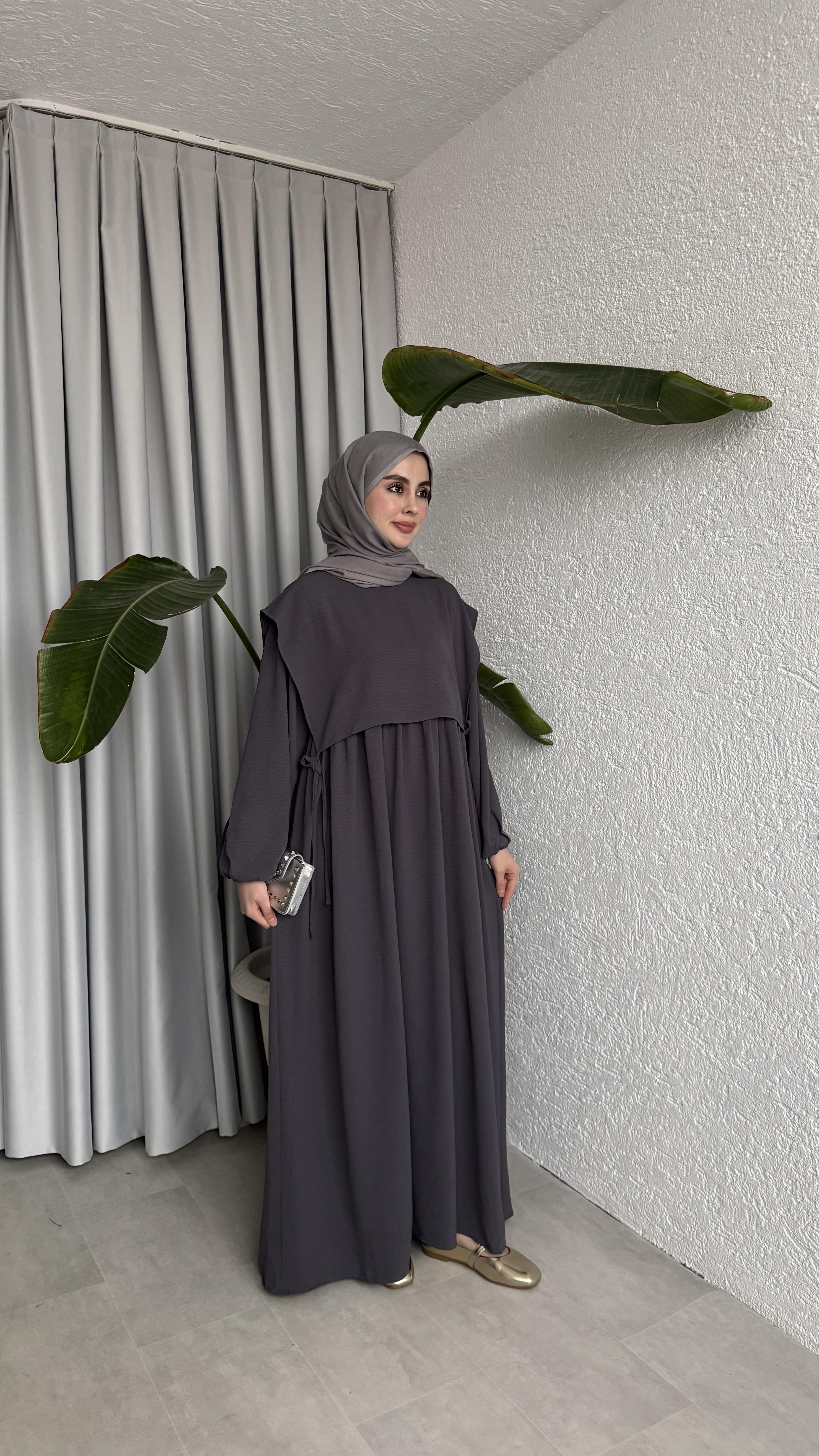 SAYE ELBİSE - FÜME