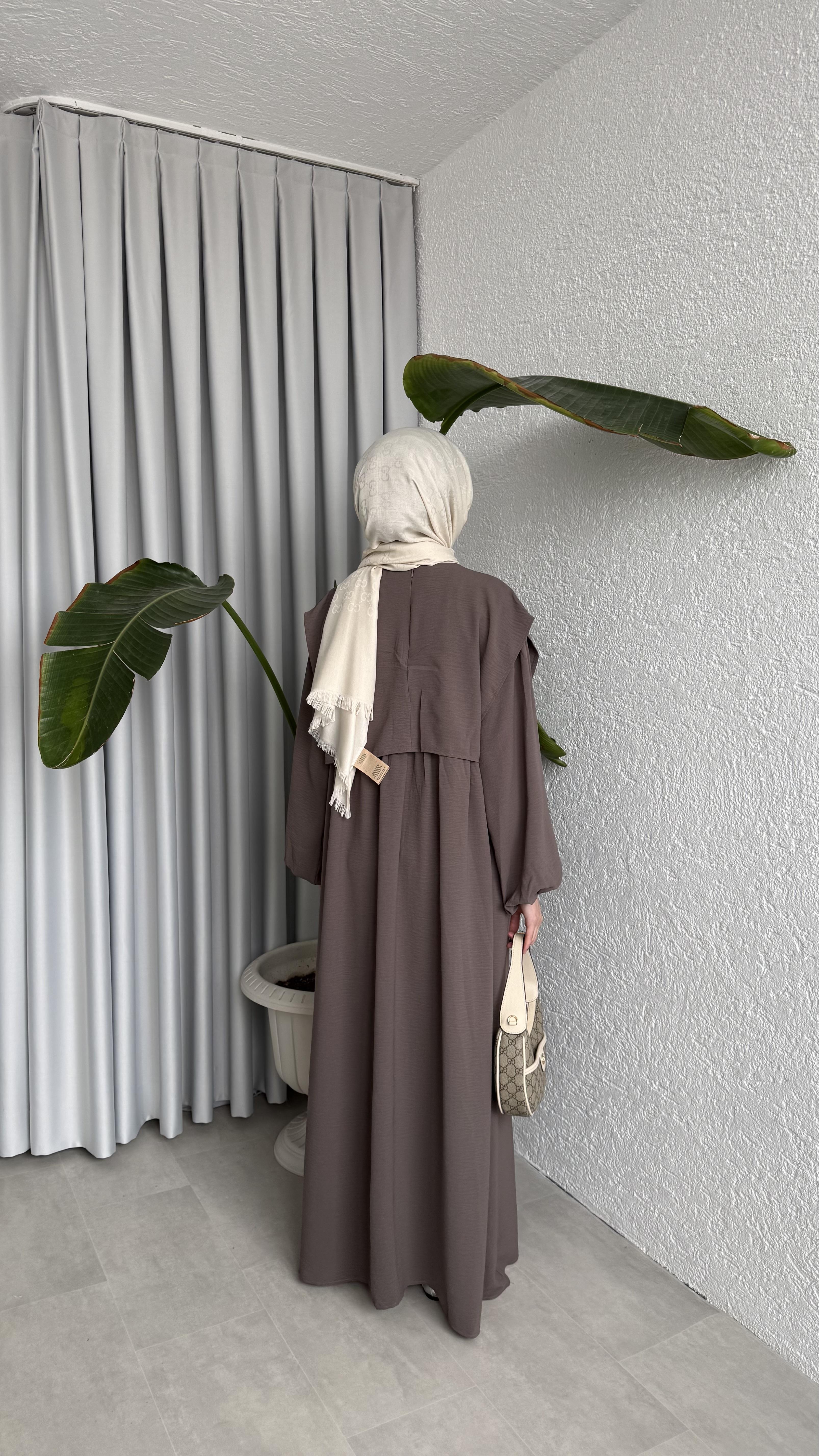 SAYE ELBİSE - VİZON