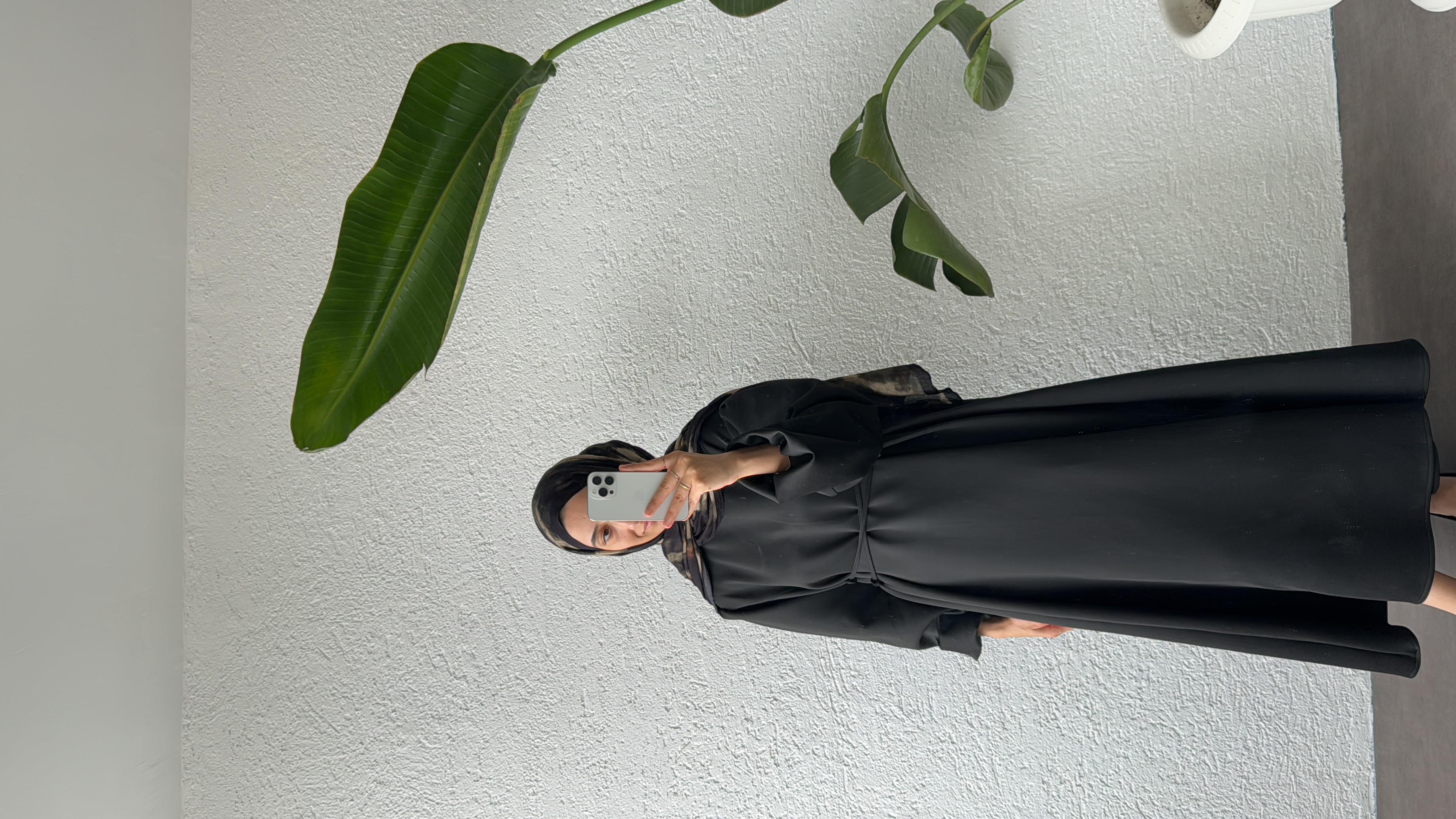 SCUBA ELBİSE-SİYAH