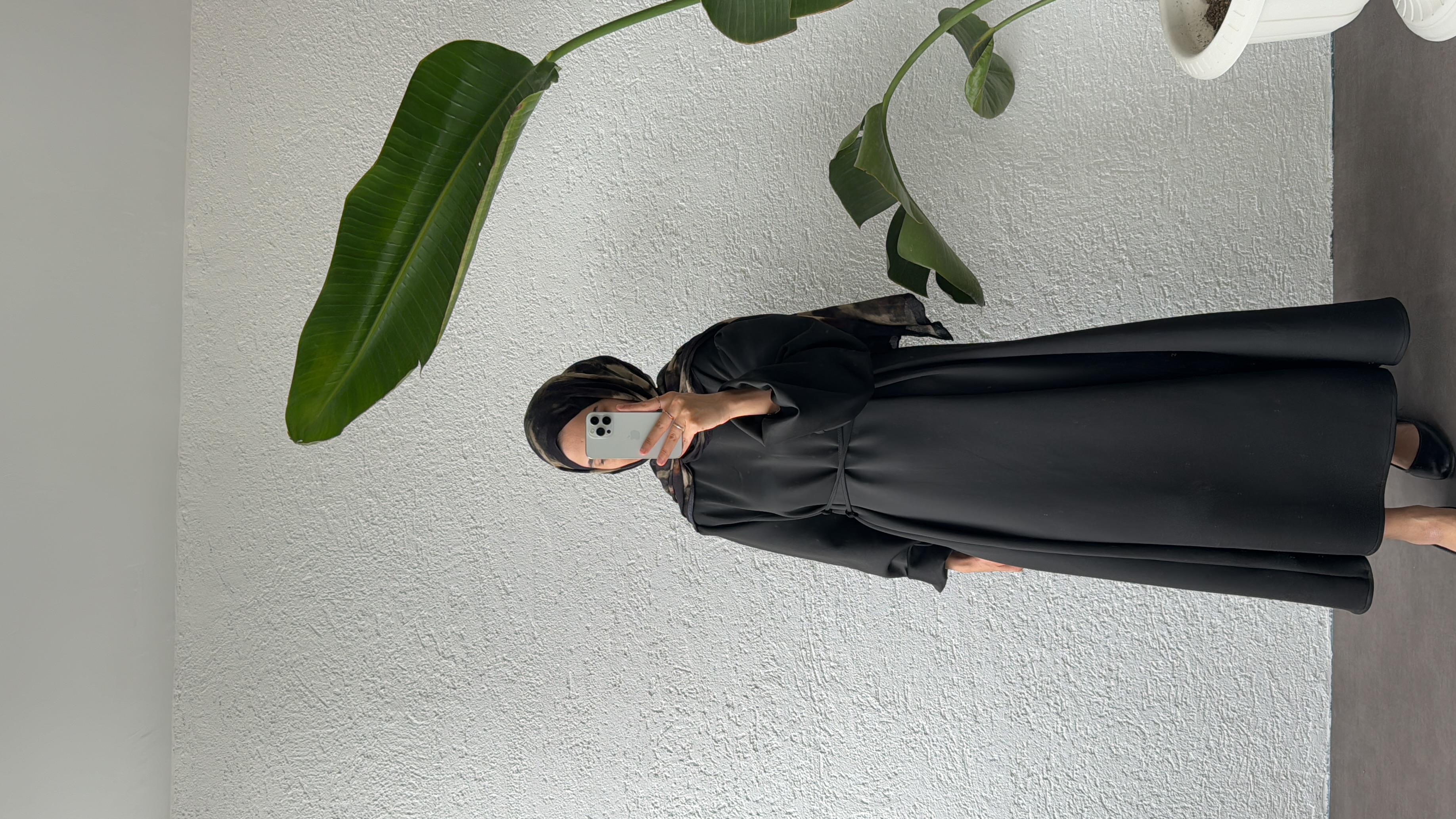 SCUBA ELBİSE-SİYAH