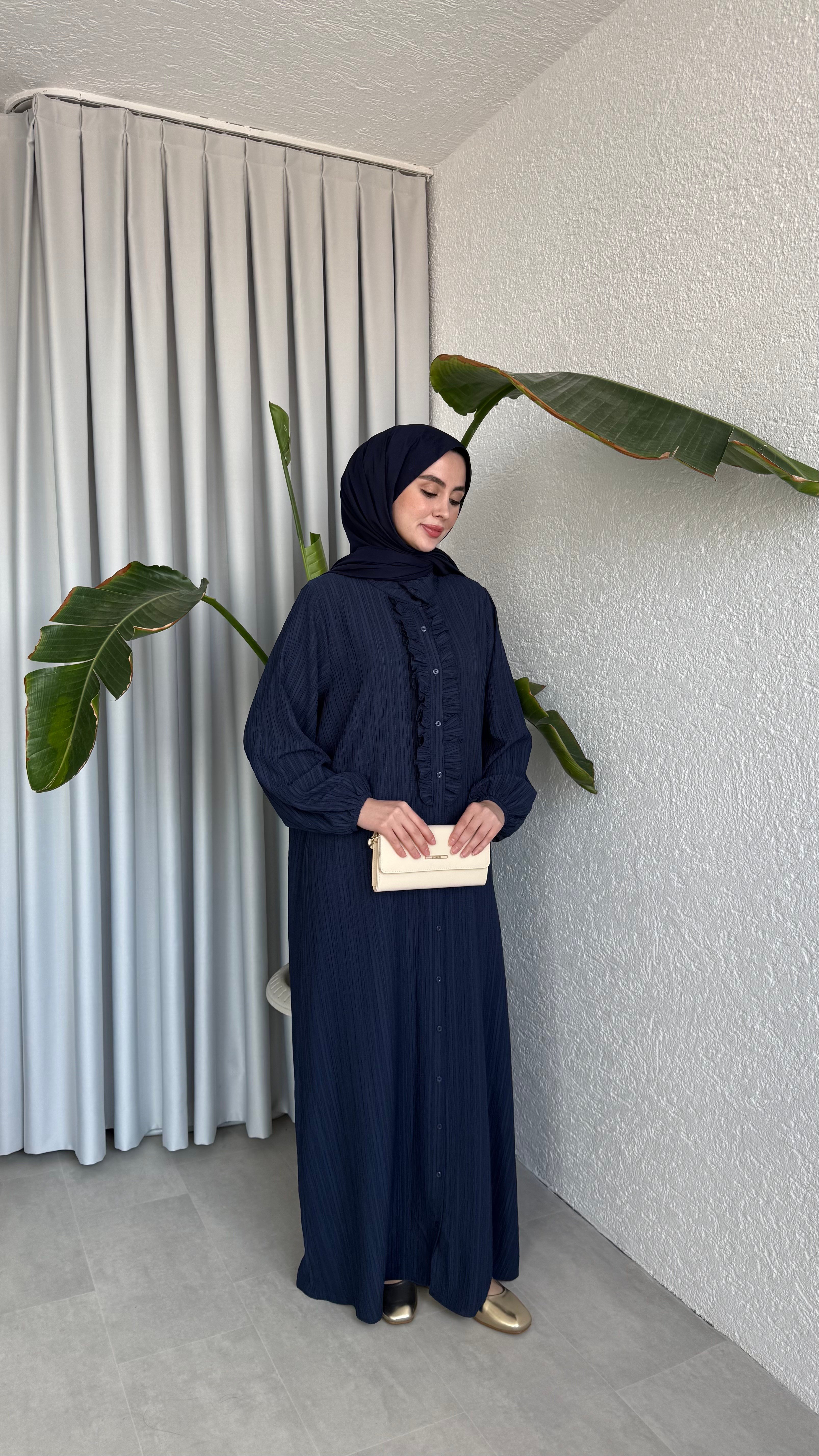 ZARİF ELBİSE LACİVERT