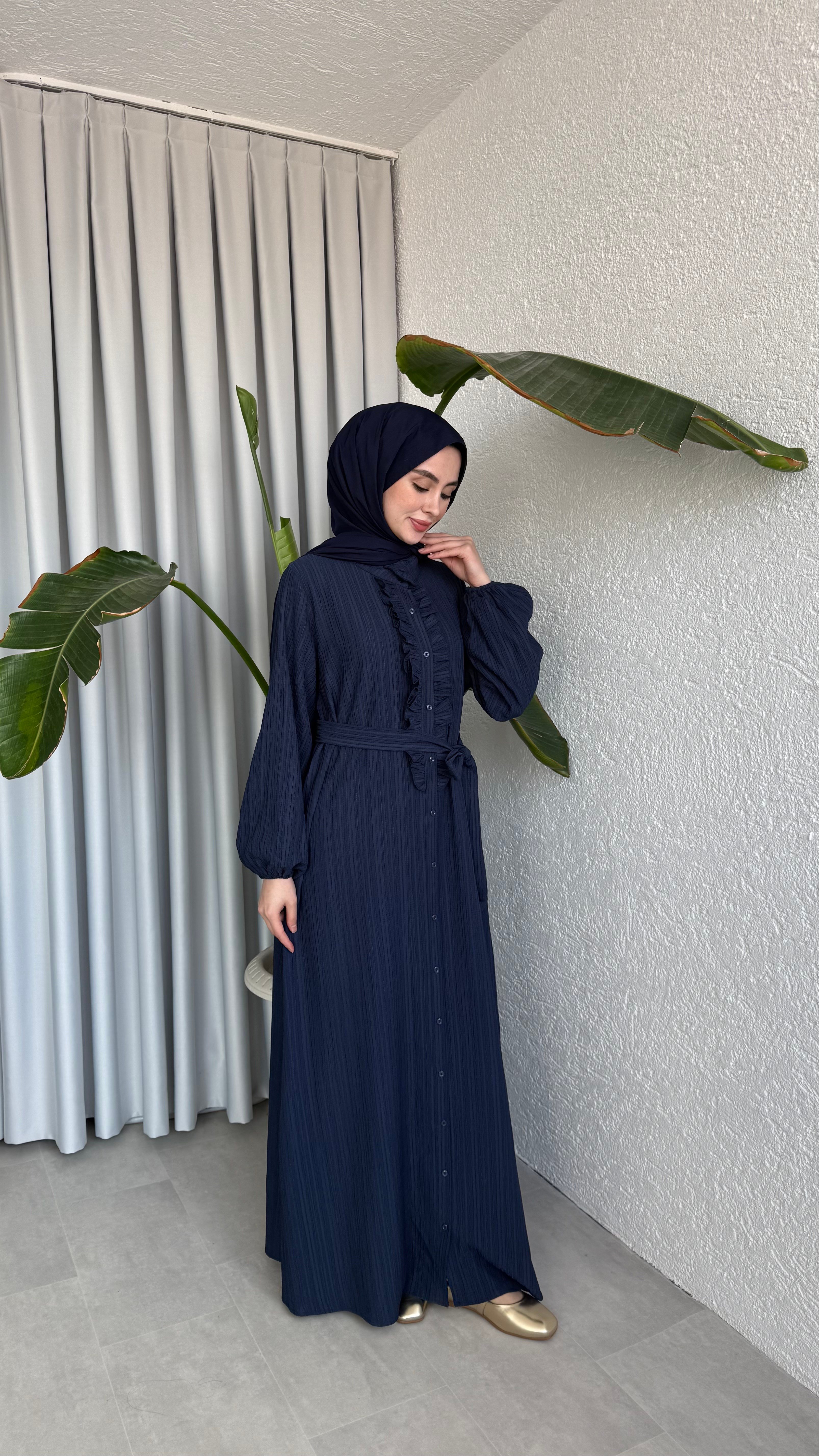 ZARİF ELBİSE LACİVERT