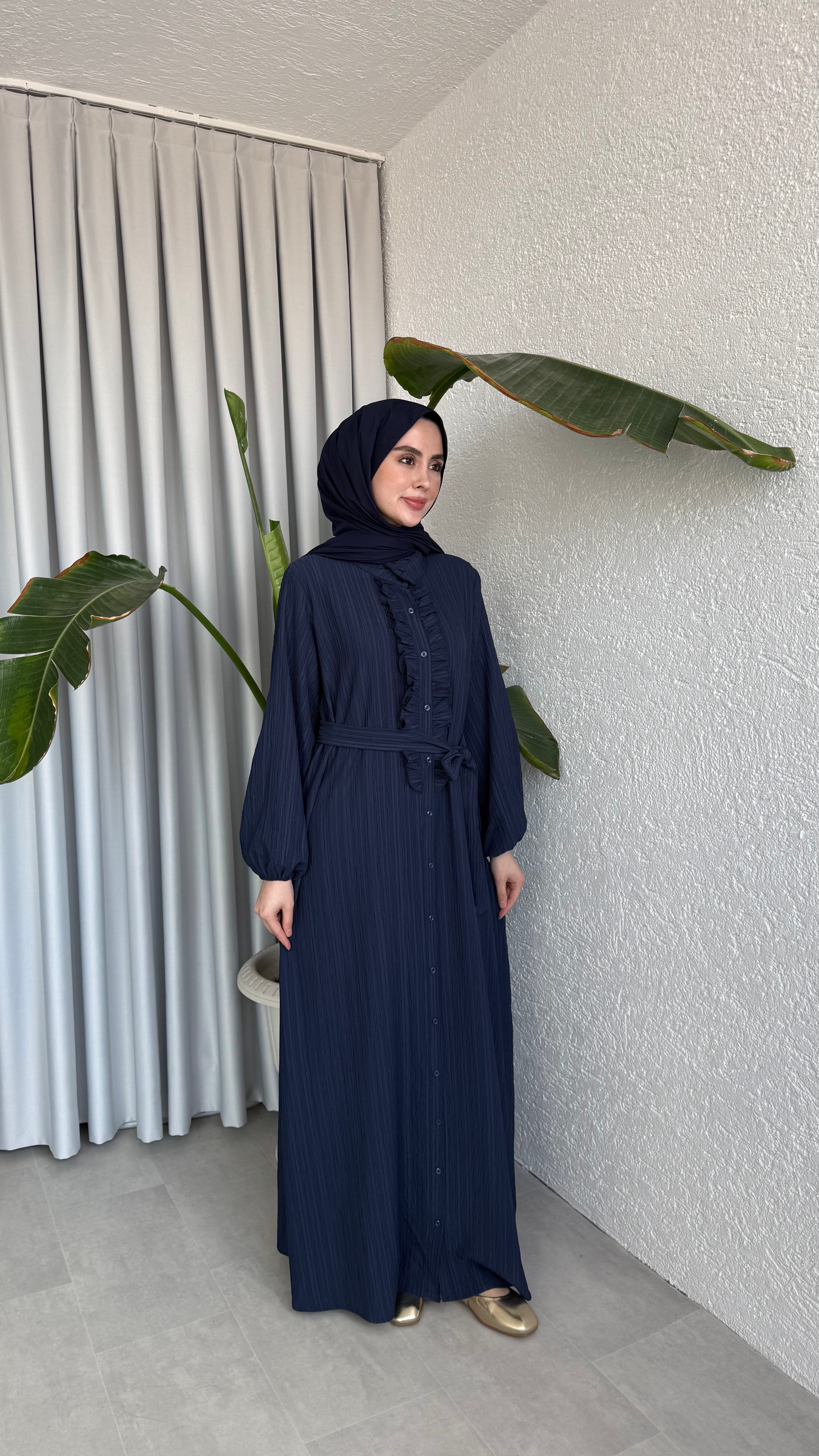 ZARİF ELBİSE LACİVERT