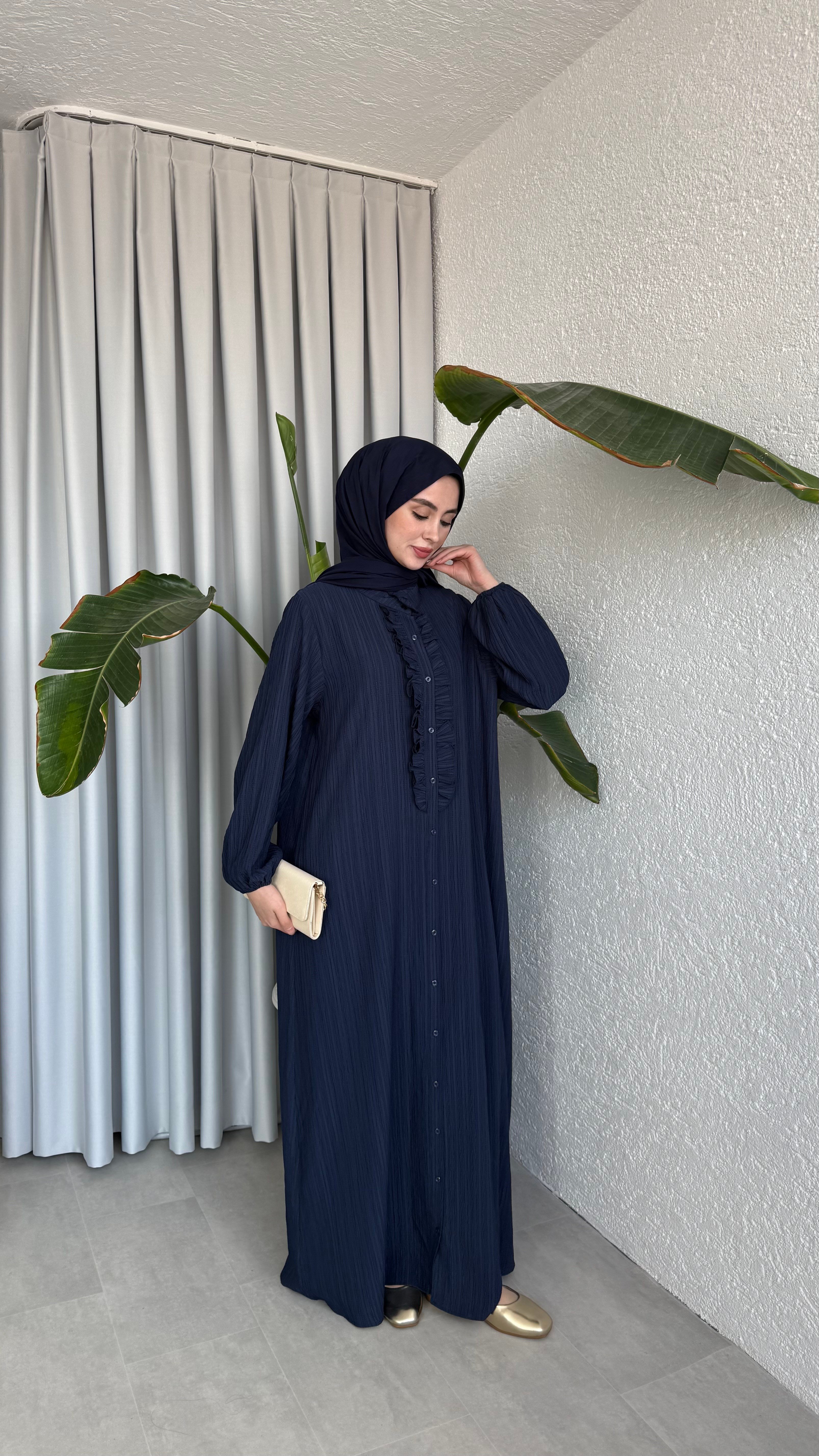 ZARİF ELBİSE LACİVERT