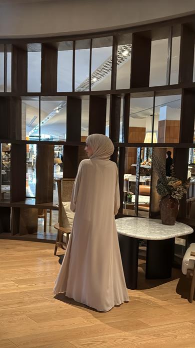 ABAYA ŞALI - BEJ