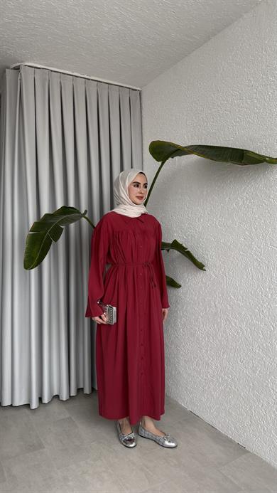AHU ELBİSE - BORDO