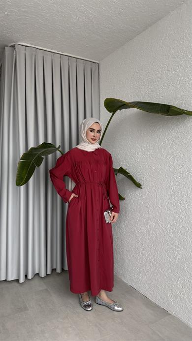 AHU ELBİSE - BORDO