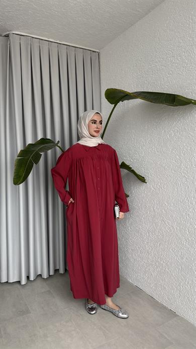 AHU ELBİSE - BORDO