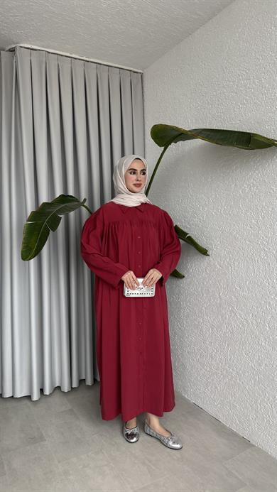 AHU ELBİSE - BORDO