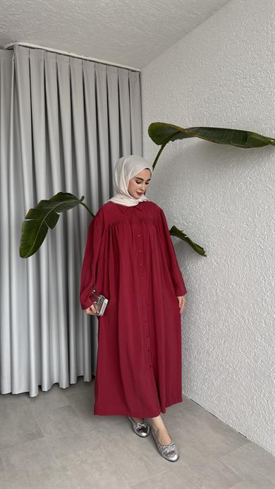 AHU ELBİSE - BORDO