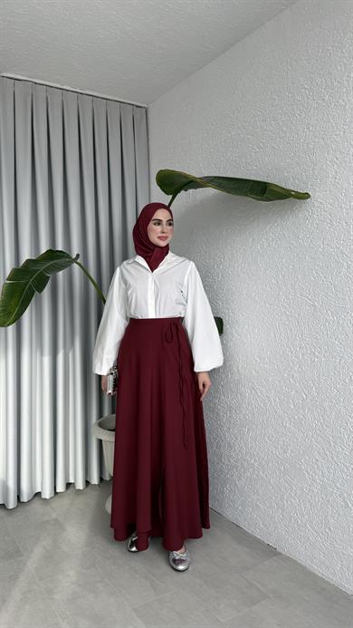ANVELOP BAĞLAMALI ETEK - BORDO