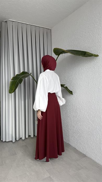 ANVELOP BAĞLAMALI ETEK - BORDO