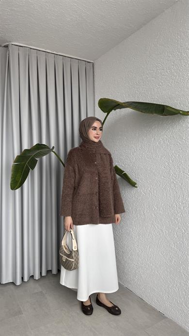 ATKILI PİNTEREST CEKET - ACI KAHVE