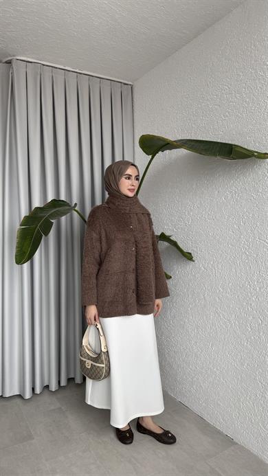 ATKILI PİNTEREST CEKET - ACI KAHVE