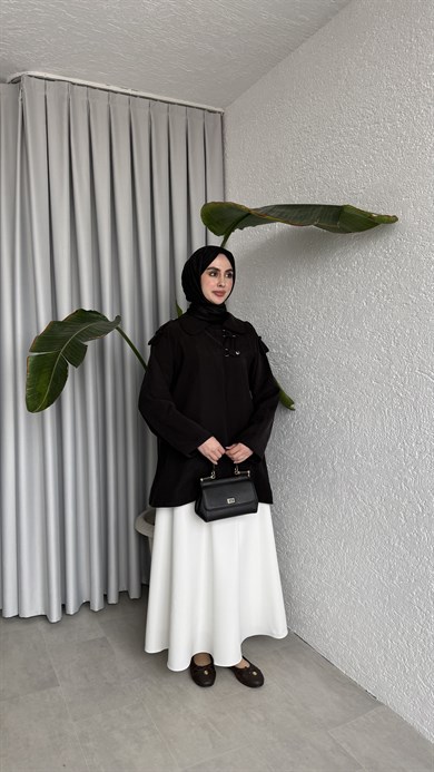 ASTARLI CUPRA CEKET / KAP - SİYAH