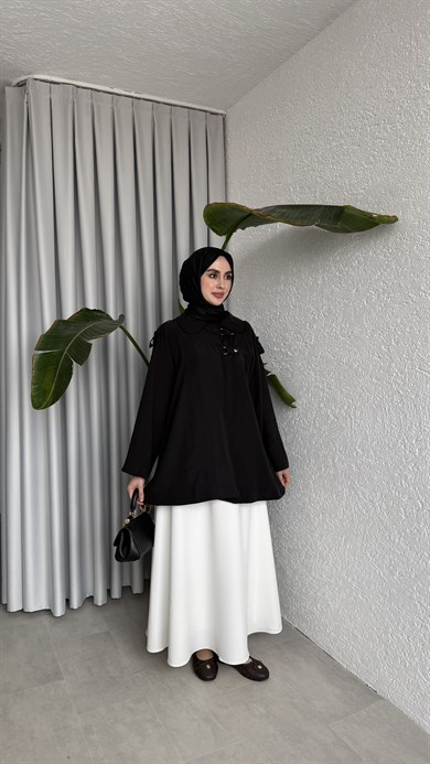 ASTARLI CUPRA CEKET / KAP - SİYAH