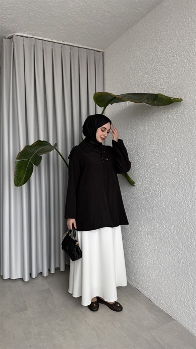 ASTARLI CUPRA CEKET / KAP - SİYAH