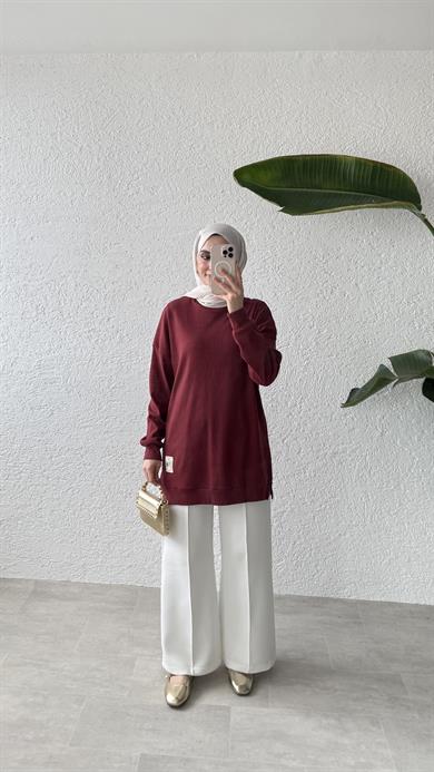 BASIC KAŞKORSE TUNİK - BORDO