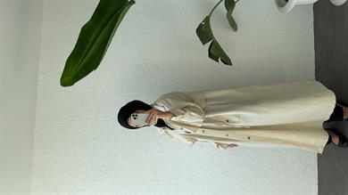 BİYELİ PAMUK TRENÇ TAŞ