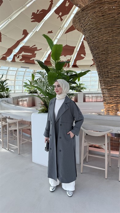 CASUAL TRENÇKOT  - ANTRASİT
