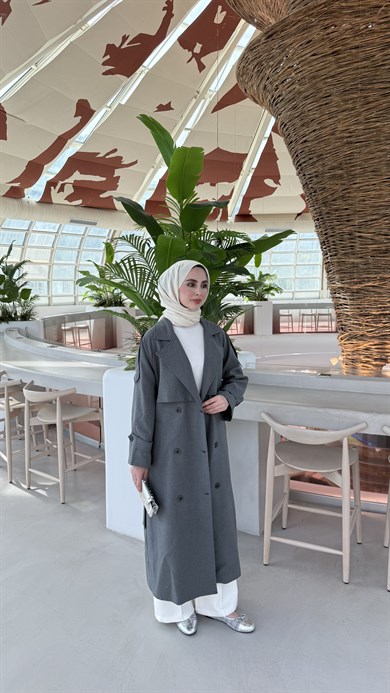 CASUAL TRENÇKOT  - ANTRASİT