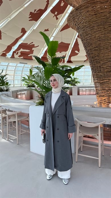 CASUAL TRENÇKOT  - ANTRASİT