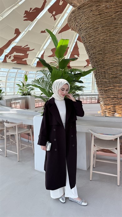 CASUAL TRENÇKOT  - BORDO