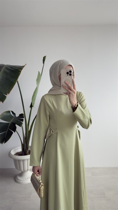 CLEO ELBİSE - ZEYTİN YEŞİLİ